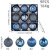 Nuevos Colgantes para Ventana de Bolas de Navidad Pintadas Regalos Festivos Bolas para Colgar en el Árbol de Navidad Bola Electroplateada Multicolor Transfronteriza Caja de Regalo