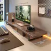 Soporte Elevador para Monitor de Computadora de Escritorio con Cajón de Almacenamiento y Estante Organizador