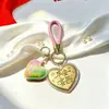Llavero de Oro Oro Puro 999 Paz y Alegría Riqueza Extrema Belleza Extrema Cadena para Teléfono Colgante de Bolso Regalo Festival de Año Nuevo