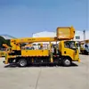 Veículo de Trabalho Aéreo Isuzu 20m Montado na Frente com Cesto Isolado Capacidade de Carga 200kg Rotação 360 graus Quatro Pernas Manutenção de Subestação