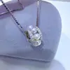 Pingente de Pérola de Água Doce em Prata Esterlina S925 em Forma de Cintura Nicho Luxo Acessório de Alto Padrão Colar Joias Atacado