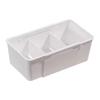 Caja de Almacenamiento con Cajón Organizador de Cosméticos y Labiales Extensible Partición Integrada Compartimento para Artículos Varios Tocador Cesta de Almacenamiento