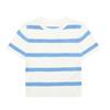 2023 Primavera Nuevo Europeo y Americano Transfronterizo para Mujer Básico Cuello Redondo Casual Top Corto de Punto
