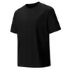 Camiseta Masculina de Seda Gelada de Verão com Gola Redonda, Manga Curta, Proteção Solar, Secagem Rápida, Fina, Casual, Esportiva, de Negócios, Meia-Manga com Estampa Personalizada