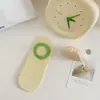 Meias Invisíveis Anti-Odor Femininas de Verão, Meias Brancas, Meias Finas Tipo Barco Coloridas com Frutas, Meias Curtas, Meias Invisíveis Femininas, Meias de Verão para Mulheres