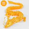 Dragão Chinês Impresso em 3D com Articulações Móveis, Brinquedo Ornamento, Miniatura, Artesanato, Modelo Criativo de Fábrica Atacado