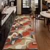 Alfombra de Cocina de Bucle Nuevo Estilo, Tira Larga, Retro, Engrosada, Antideslizante, Absorbente de Agua para el Hogar, Resistente al Aceite, Resistente a la Suciedad, Alfombra para Pies