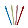 Flauta colorida de seis furos, clarinete de plástico de oito furos, iluminação musical para educação infantil, clarinete para aprendizado e materiais de ensino para crianças