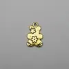 Pingentes de Urso Banhados a Prata Antiga e Ouro Liga de Zinco Ecológica Série Urso Charms para Pulseira Colar DIY Acessórios de Joias