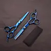 Cabeleireiro Tesouras de Cabeleireiro de Aço Inoxidável Cor Arco-Íris Dourado Azul Roxo Tesouras Planas Tesouras Desbastadoras Tesouras de Corte de Cabelo Fornecimento Direto do Fabricante