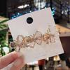 Estilo coreano moda cristal borboleta hairpin grande top clip mola clipe bonito das mulheres cabeça hairpin headwear