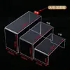 Estante de Acrílico en Capas con Forma de U, Estante de Almacenamiento, Estante de Exhibición para Joyería y Perfume, Soporte para Zapatos, Zapatero, Estante de Exhibición en Escalera de Caja Sorpresa Hecho a Mano