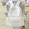 Mochila de Estilo Coreano con Lunares Ins, Linda y Elegante para Estudiantes, Mochila de Alta Capacidad para Estudiantes de Secundaria, Mochila Estilo Mori