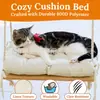 Tapete para Habitat de Gato com Explosão Transfronteiriça Rede Robusta para Gato com Estofamento e Madeira Sólida Rede para Animal de Estimação com 4 Ventosas Cama para Gatos