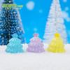 Decoración Creativa Luminosa de Árbol de Navidad con Escena de Nieve para Micro-Paisaje Nuevo Producto Transfronterizo Accesorios de Decoración DIY Adornos Pequeños de Escritorio