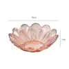 Prato de Frutas de Plástico com Relevo de Folha de Luxo Conjunto para Casa Bandeja de Frutas Pétala Criativa Bandeja Decorativa de Alto Valor