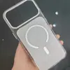 Adequado para capa transparente magnética de cobertura total para iPhone 18 Pro Max, capa protetora de tecido tecnológico dois em um Apple 17 16