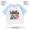 Camiseta estampada de bloques de color para niños y niñas del equipo secreto de la mente de adentro hacia afuera 2 transfronteriza