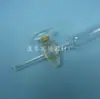 Coluna de cromatografia de núcleo de areia de boca redonda de boca padrão vidro/pistão PTFE coluna de análise de camada de cor