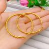 Pendientes de oro vietnamitas para mujer, grandes círculos redondos, tendencia nueva, pendientes de alta personalidad, joyería de oro al por mayor
