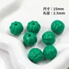 Cuentas de Calabaza Pintadas de Colores Acrílicas para Cadena de Teléfono DIY Llavero Colgante Cuentas Sueltas Accesorios de Joyería Materiales para Cuentas
