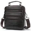Bolsa de Ombro Masculina Couro Genuíno Bolsa Masculina Bolsa Transversal Negócios Leve Luxo Bolsa de Ombro Transversal para o Dia a Dia Couro Bovino Camada Superior Bolsa Atacado