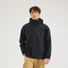Chaqueta de montaña 3 en 1 para mujer estilo Burton, totalmente sellada térmicamente, para exteriores, cortavientos e impermeable, con abrigo de plumas para hombre