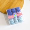 Banda de goma para niños en caja, cuerda para la cabeza para niños, banda para el cabello para niñas, banda de goma para niñas, el cabello del bebé no lastima el pulgar