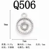 Aço Inoxidável Banhado a Ouro 18K Moda de Luxo Pingente Oval em Formato de Coração Gota D'água Acessórios para Joias de Aço Titânio para Pulseira Colar DIY