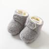 Zapatos y Calcetines de Bebé Forrados de Polar Clase A, Calcetines de Piso Antideslizantes de Suela Suave para Bebé y Niño Pequeño de Otoño e Invierno, Cubrecalcetines Cálidos para Protección de Pies de Recién Nacido