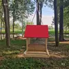 Comedero para pájaros de exterior, Comedero semiautomático para balcones de exterior, Comedero para pájaros colgante para jardines, Bebedero para pájaros silvestres