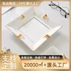 Cenicero de Almacenamiento de Oro de Porcelana Fina Estilo Americano Decorativo Cerámico para Hogar Grande Oficina Creativo Lujo Ligero