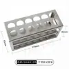 Rack para Tubos de Ensaio de Aço Inoxidável 304 Rack para Tubos Colorimétricos Equipamento de Laboratório para Centrífuga Coleta de Amostras de Sangue Rack Multifuncional para Tubos de Centrífuga