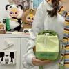 Bolsa Pequena de Lona de Cor Contrastante Retro de Alto Padrão para Outono e Inverno para Mulheres 2025 Nova Bolsa de Ombro Cruzada Bolsa para Copo d'Água Bolsa para Celular