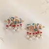 Pasador de Mariposa Esmaltado Azul Quemado con un Toque de Lujo, Pin Lateral para Mujeres Han de las Dinastías Ming y Qing, Accesorio para el Cabello Hanfu, Accesorio de Joyería de Par de Pinzas con Perlas