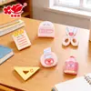 Reglas Creativas de Goma y Accesorios de Resina para Papelería para la Temporada de Regreso a Clases, Decoraciones Hechas a Mano para DIY, Pinzas para el Cabello, Imanes para Refrigerador y Accesorios