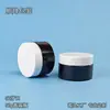 Botella de Crema Personalizada de 50g Plástico PET Loción Sólida Hidratante Boca Ancha Botella de Crema Boca de 56 Dientes Tapa de Rosca de PP Botella Vacía