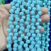 8mm Pó de Concha Prensado Flor Rosa 3D Contas Flor Rosa Prensadas e Esculpidas Contas Soltas Pulseira DIY Colar Acessórios Materiais Atacado