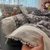 Conjunto de Cuatro Piezas Estilo Princesa con Encaje Francés Nuevo 2026