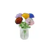 Flores pequeñas artificiales de cristal, calas, rosas, lirios, peonías y pájaros, juego de adorno de flores eternas, regalos extranjeros transfronterizos