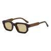 Versión coreana de las nuevas gafas de sol de caja de color de contraste de moda de color jelly, gafas de sol de protección solar para fotos de punch de red roja