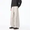 Pantalones cargo estilo scimitar americano, nuevo modelo otoño 2026, pierna recta holgada de moda con cordón, pierna ancha, cómodos pantalones casuales para hombre