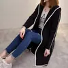 Cárdigan de Longitud Media Abrigo de Lana Estilo Coreano Holgado con Capucha 2026 Nuevo Top Versátil Temporada de Otoño Chaqueta de Lana 046
