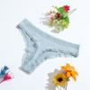 Tanga de cintura baja con cuentas de algodón para niñas, ropa interior de encaje, pantalones cortos, venta al por mayor, estilo europeo y americano, nueva