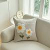 Fronha Bordada Shengdu com Toalha Almofada para Sofá-Cama Almofada de Cabeceira para Sala de Estar Fronha de Chenille Estilo Pastoral