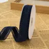 Cinta de Borde Recortado Retro de 3 cm Cinta de Terciopelo Lazo Diadema Accesorios para Empaquetar Ropa, Zapatos y Sombreros, Cortinas