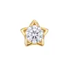 Yuan Fan Plata de Ley S925 Zirconia de Color Mini Estrella Colgante Deslizante Accesorio DIY Collar de Personalidad de Moda para Mujeres
