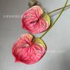 Flor artificial serie Rosa Roja, flor falsa para boda, flor de seda, flor hecha a mano, fondo para salón de bodas, pared de flores, arreglo floral, decoración, hortensia