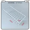 Bandeja de Malha de Arame Preto e Branco Arte em Ferro Grade Rack de Armazenamento Cesta Suspensa Parede de Fotos Decoração Personalizada Supermercado Dormitório Cesta de Armazenamento