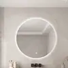 Estación de Espejo para Salón de Peluquería Espejo LED de Montaje en Pared de un Solo Lado para Peluquería y Tintes, Espejo Popular en Línea